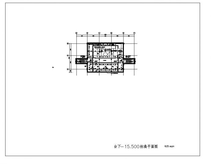 四川大学剧场观众厅顶棚平面图_图1