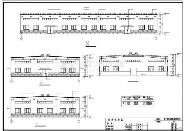 某地区单层厂房建筑结构CAD详图-图二