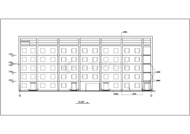 辽宁某中学全套施工建筑CAD设计图纸-图一