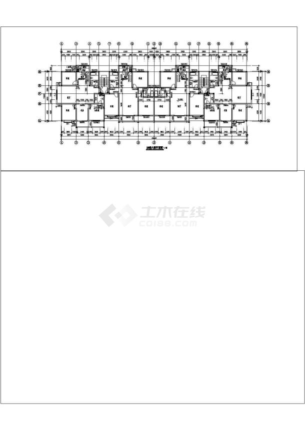 某地区多层底商住宅建筑图-图二