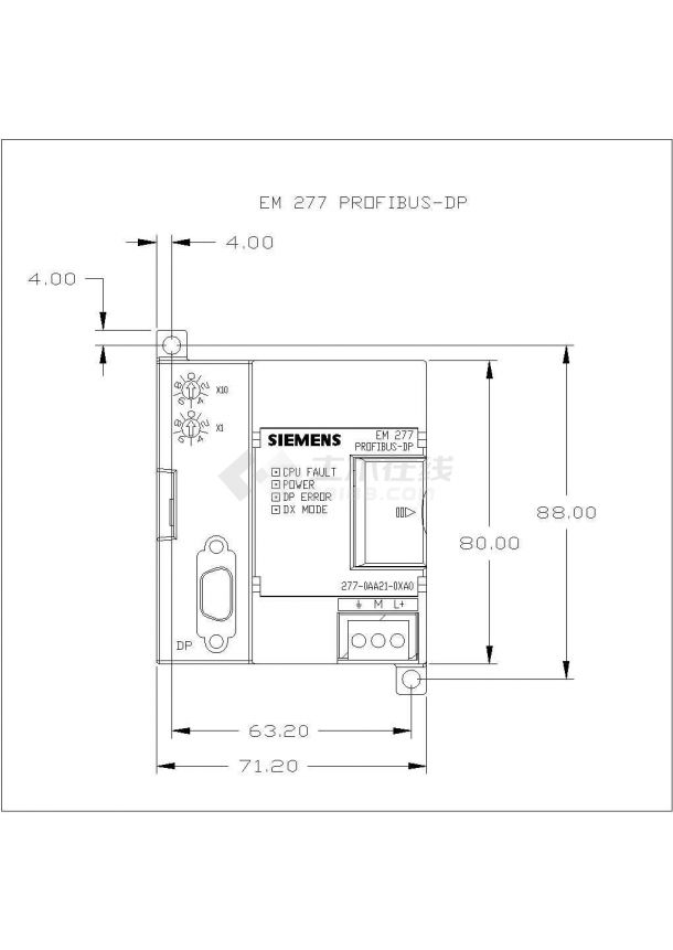 西门子S7-200系列PLC 22XCPU CAD图纸-图一