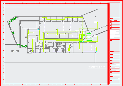 某城市商场后勤办公室电气CAD规划参考图-图二