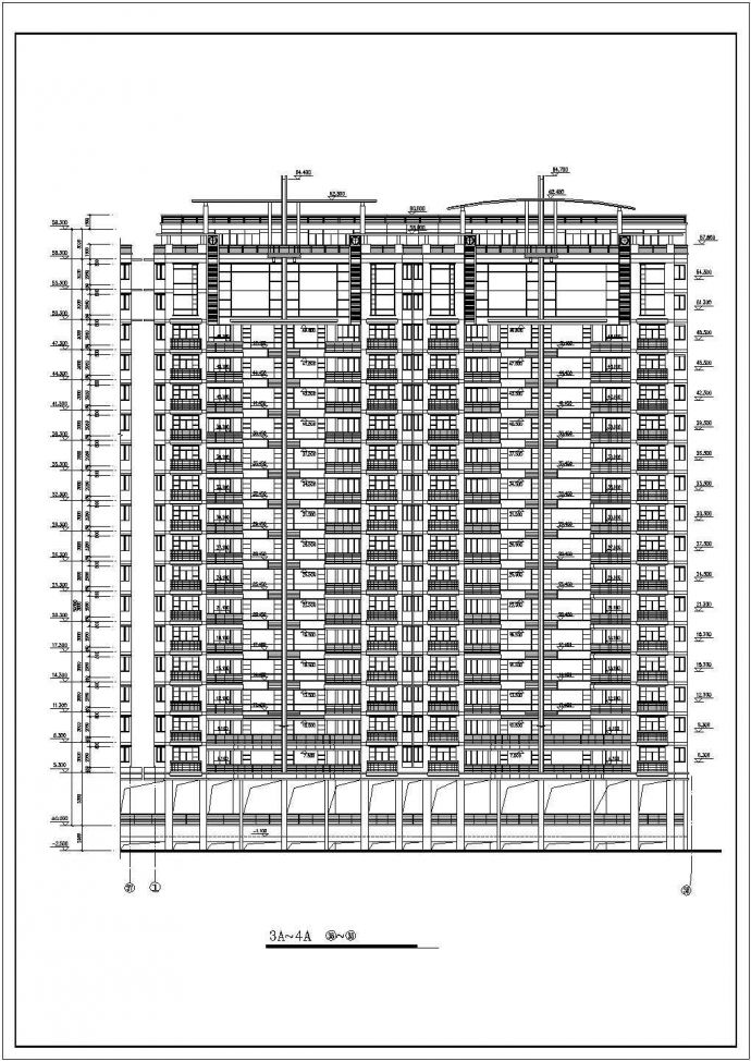 多层住宅小区建筑cad总图（共23张）_图1