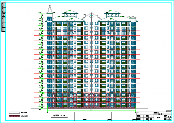 18层高层住宅楼建筑设计施工cad图纸-图一