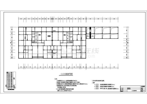 18层剪力墙结构商住楼结构设计施工图-图二
