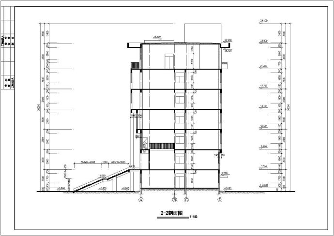 某地区七层行政办公楼建筑cad设计图（节点详细）_图1