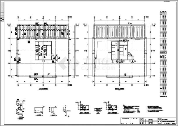 30层框架核心双塔双筒超高层商住楼结构施工图（含建筑图）-图二