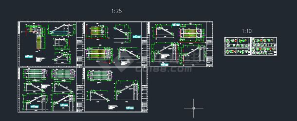 钢结构楼梯CAD图纸-图一