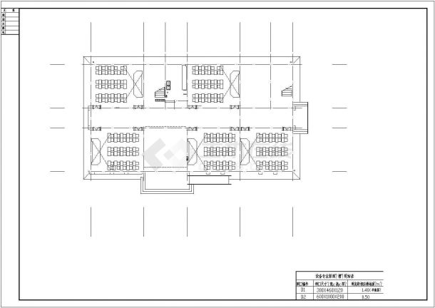 某地小学砖混结构三层教学楼施工图-图二