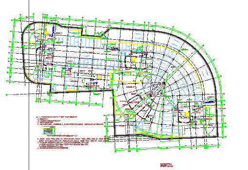 某地高层国大城市广场建筑平面施工图_图1
