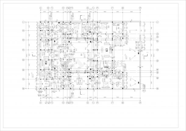 现代化四合院建筑规划施工CAD套图-图一