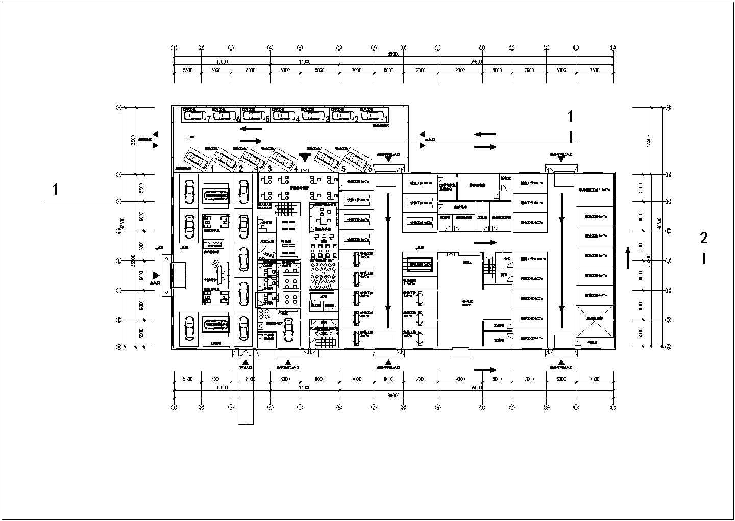 C级4S店钢结构设计施工图