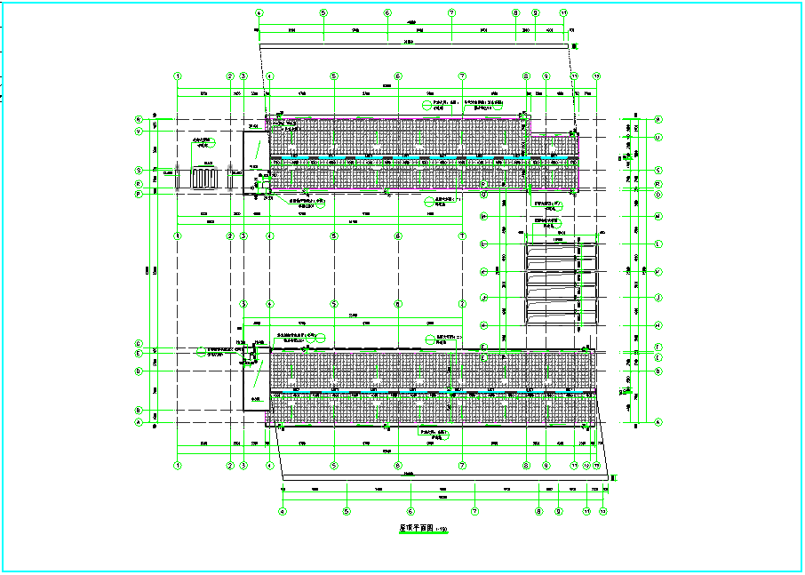 某小学教学综合楼U型建筑设计施工图