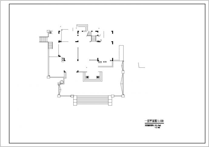 南方某地独栋别墅（欧式）建筑设计施工图_图1
