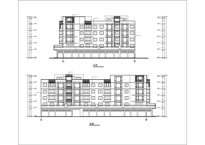 某地国龙花园5号住宅楼建筑设计CAD施工图_图1