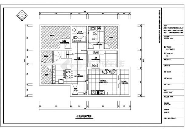 沪上某知名小区两层复式房型套房装修设计图-图二