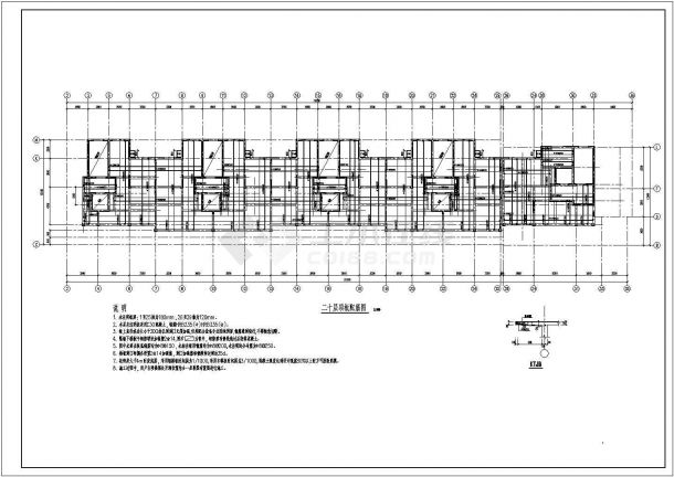 21层剪力墙结构住宅楼结构设计施工图-图二