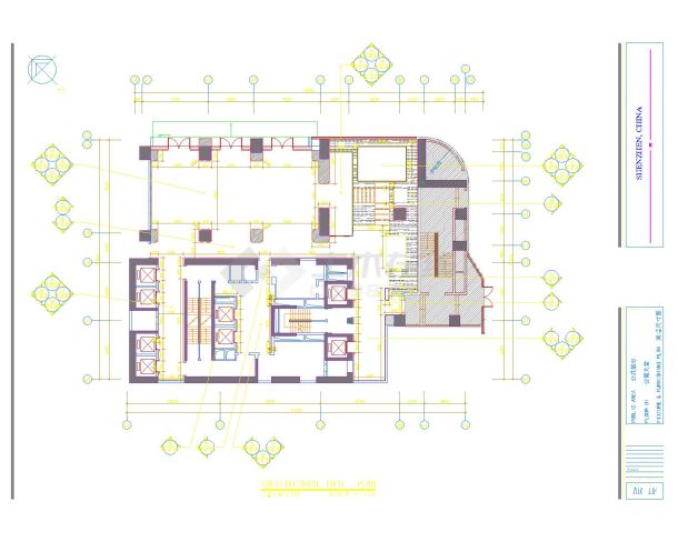 【深圳】某售楼处大堂室内平面设计CAD施工图-图二