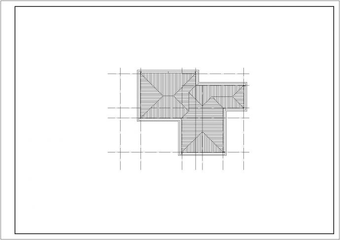 某小区经典三层别墅建筑CAD图_图1