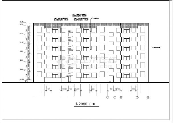 某地区多层住宅建筑方案设计施工图-图一