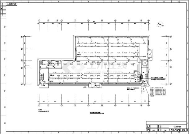 厂房车间电气设计案例图纸（共14张）-图二