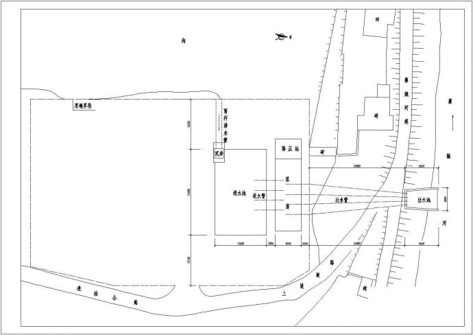 某省省内排涝水泵站结构设计图_图1