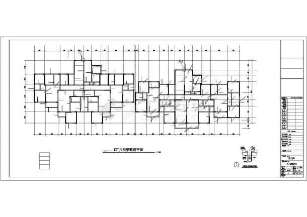 两栋33层剪力墙结构住宅楼结构施工图（仅地上部分）-图二