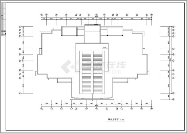 某多层住宅楼建筑CAD参考图纸-图二