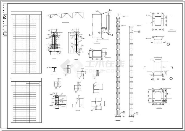 某轻钢吊装厂房结构CAD图-图二