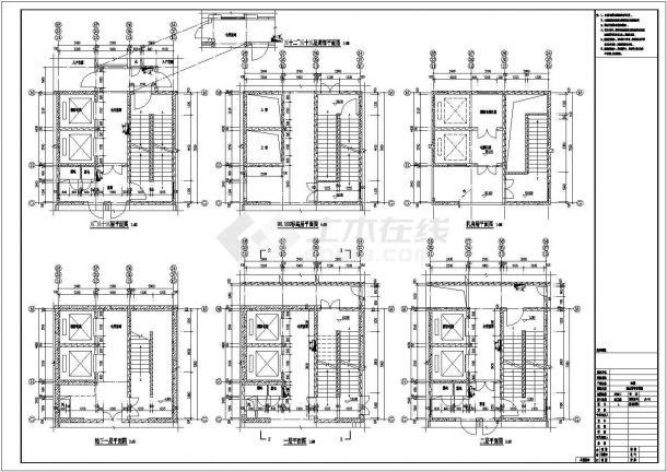 国内三十三层大院住宅建筑施工图-图二