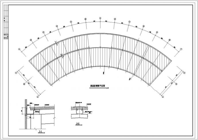 某地区办公楼钢结构全套施工参考CAD详图_图1