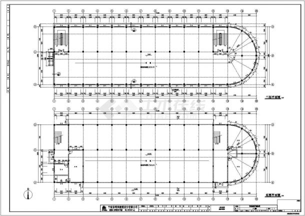 宁波市某厂房办公大楼全套CAD施工设计图纸-图二