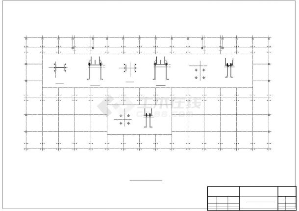 总装车间钢结构CAD施工图-图二
