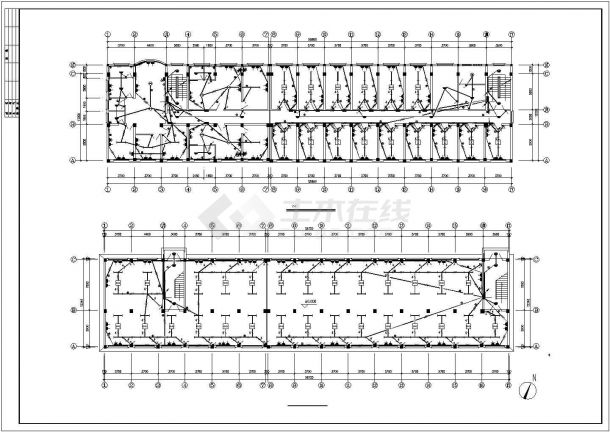 某地多层宿舍楼电气设计施工原理详图-图二