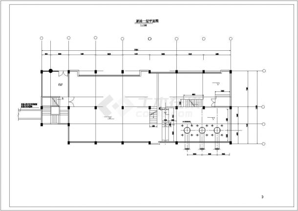 排洪泵站建筑布置参考图-图一