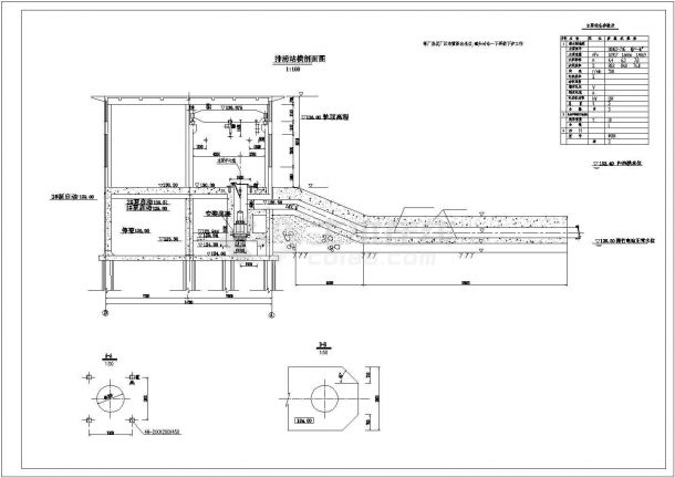 排洪泵站建筑布置参考图-图二