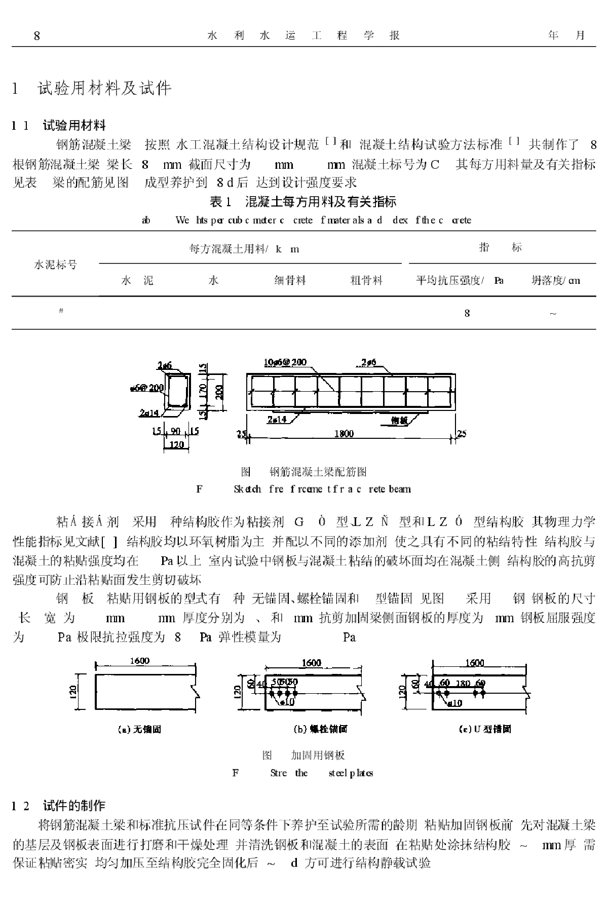 粘贴钢板加固钢筋混凝土梁的试验研究-图二