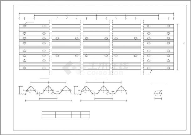 某地波形梁护栏设计标准CAD-图二