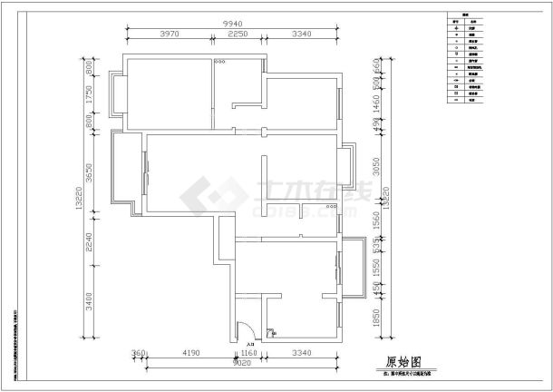 200平米家庭室内装修设计cad施工图-图一