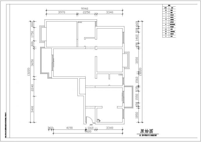 200平米家庭室内装修设计cad施工图_图1