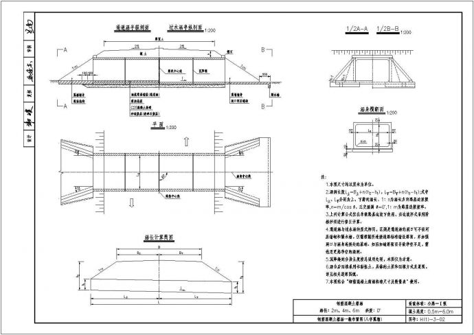 广东省高速公路设计标准化：箱涵通用图_图1