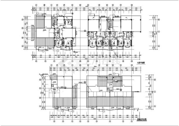 福谊新居1#楼建筑CAD设计施工图-图二