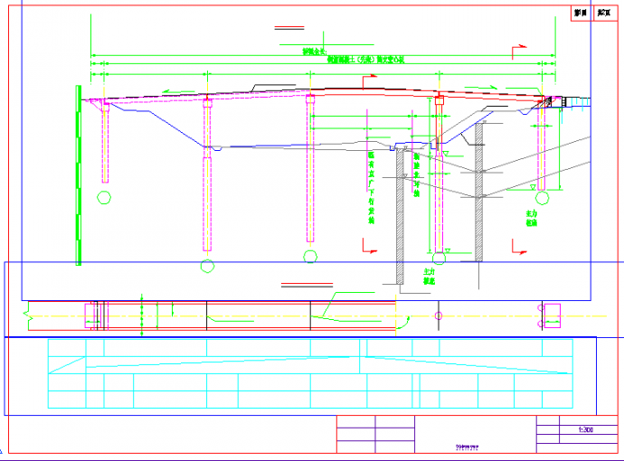 某公跨铁-空心板梁桥结构设计施工图_图1