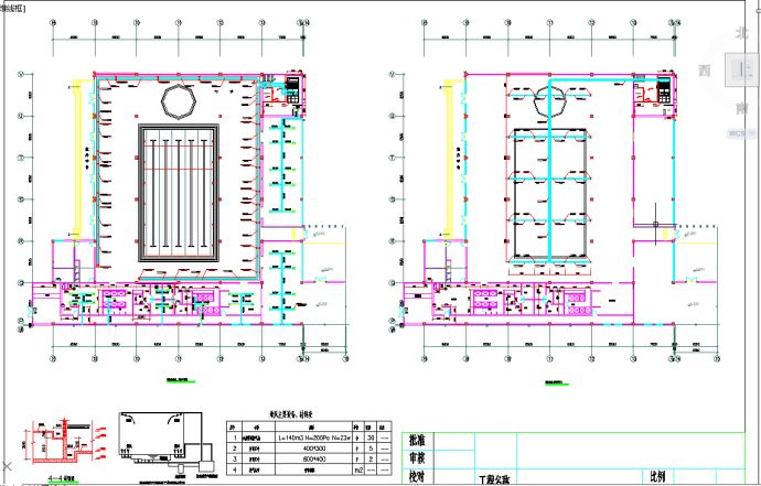 游泳池循环水处理及加热设计CAD图纸_图1