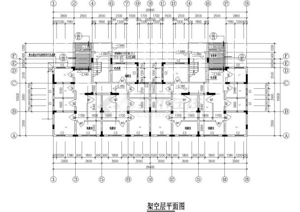 某地六层经典住宅楼小区建筑设计施工图-图二