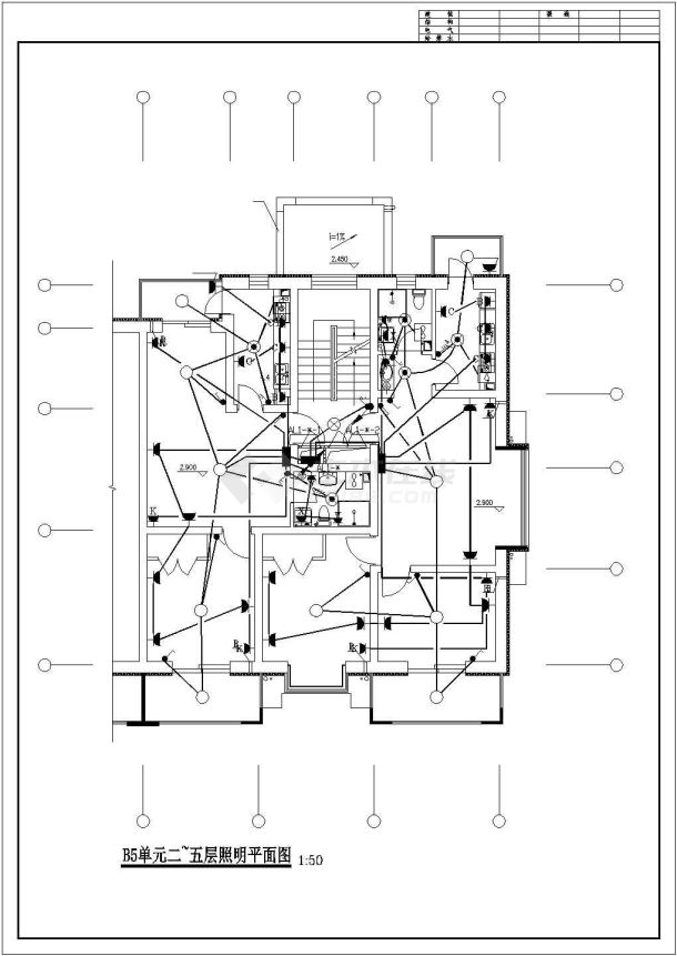 某地多层高级住宅楼电气设计施工图-图一