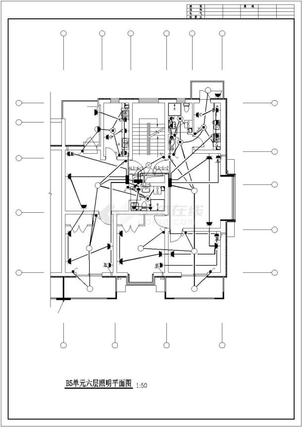 某地多层高级住宅楼电气设计施工图-图二