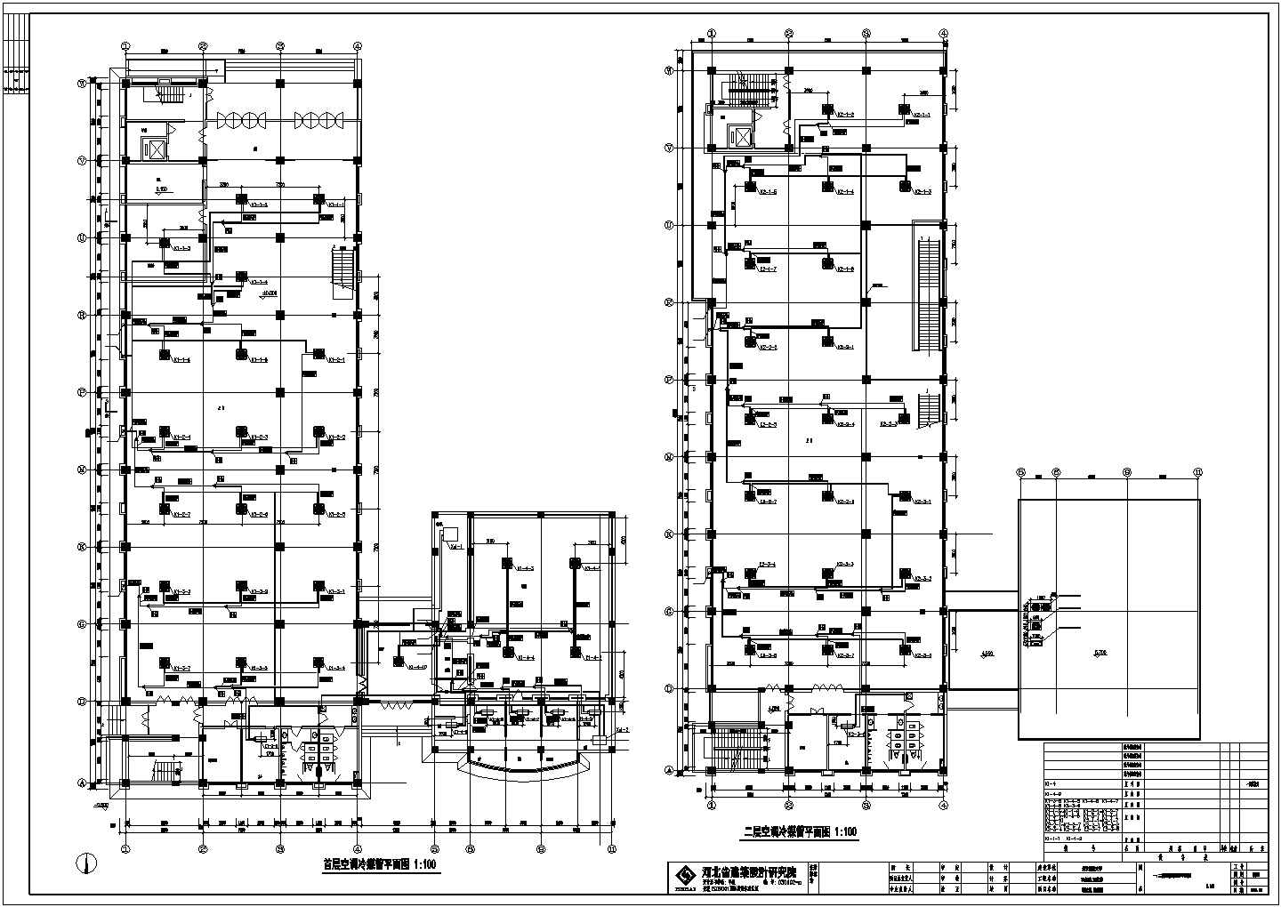 科技大学科技馆多联机系统设计cad施工图