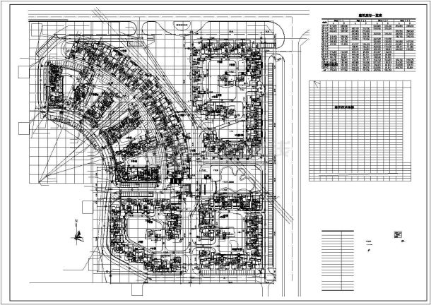 某住宅小区规划cad设计方案图-图一