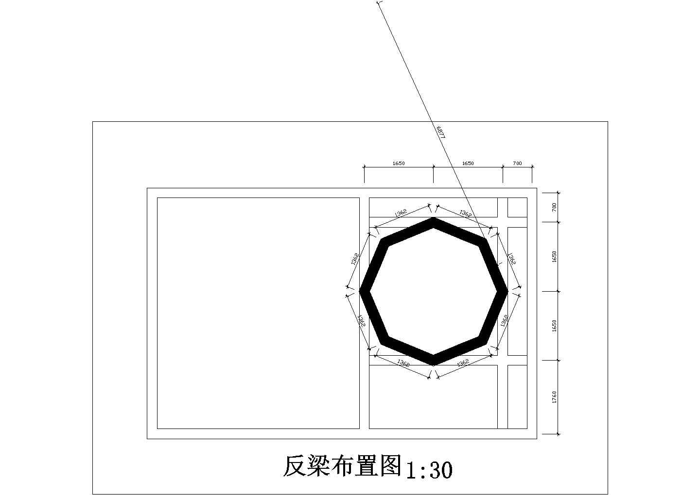 经典八角亭建筑施工图